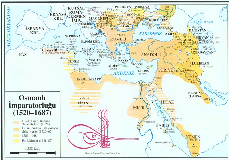 Osmanli Imparatorlugu Kurulusu Ve Yukselisi Haritasi